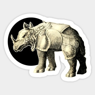 Armored Rhinoceros Sticker